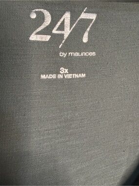 Maurices 24/7 Black Crew Neck Top